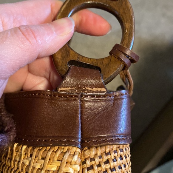 Fossil woven straw retro purse - Picture 9 of 10